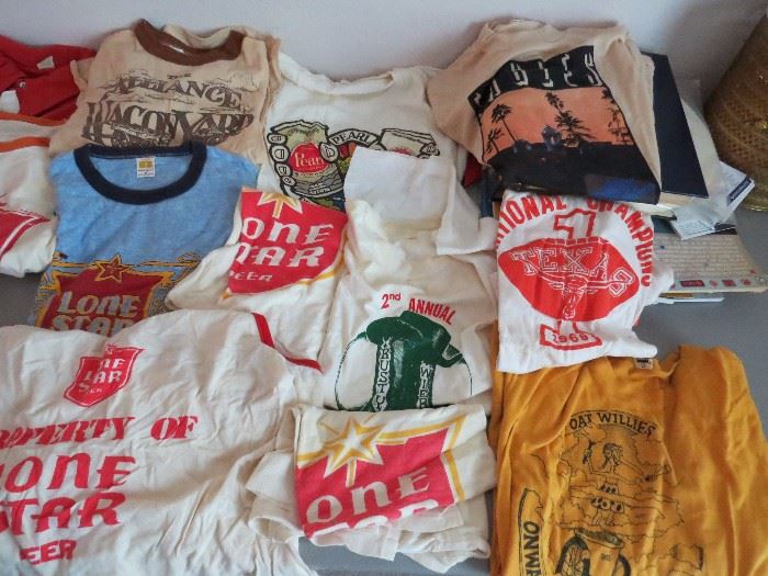 Vintage Austin / Texas tees - Rusty Weir, Oat Willies, 1969 Longhorn Champs, Lone Star & Pearl!