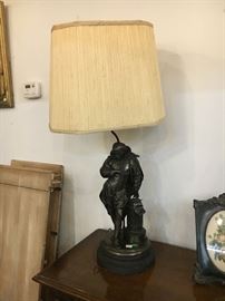 Bronze Shakespeare Lamp