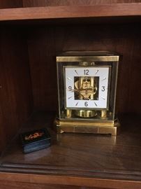 Jaeger-LeCoultre brass mantle clock 
