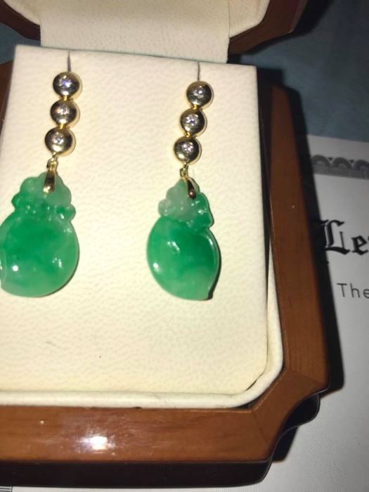 shirley temple's jade earrings