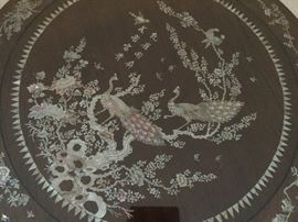 Pattern on previous photo of Glass Top Table