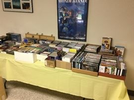 CD's & DVD's in lower level
