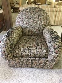 Kicky Club Chair with Contemporary Faces