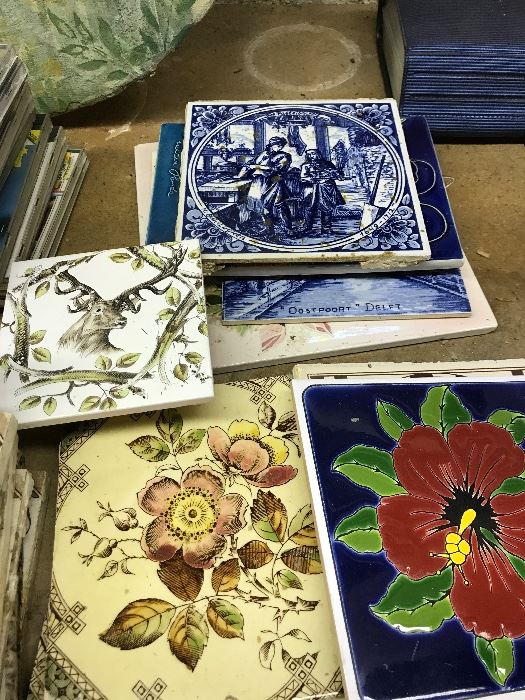 Antique tiles from England