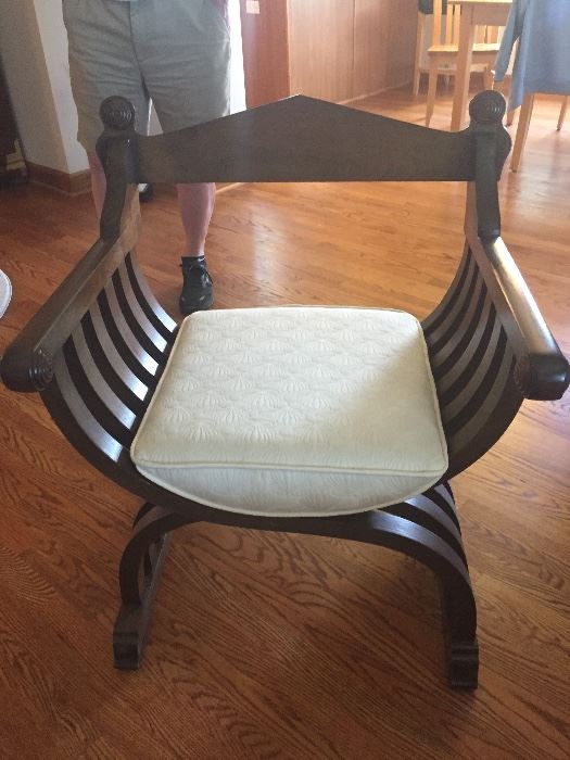 Pair of custom made side chairs