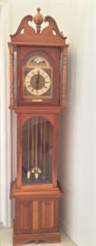 Grandfather Clock. Emperor Model 100M. Emperor Clock Company, Fairhope, AL. 75"H x 18 1/2" W x 12" D. 