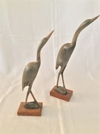 Egrets. 12" H. 