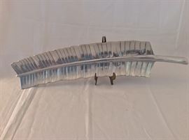 Wilton Armetale Banana Leaf Serving Tray. 26" L. Handcrafted in Lancaster County, PA. 