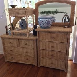 Wicker Bedroom Furniture. 