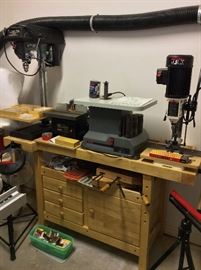Woodshop packed with great woodworking tools. 