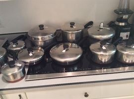 Revere Ware Copper Clad Cookware. 