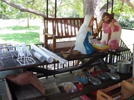 Porch swing and picnic table