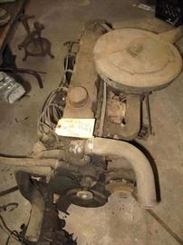 Motor and transmission for 1964 Chevrolet. Starting bid $75.00. See details for bidding instructions.