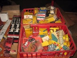 Vintage auto parts in the box