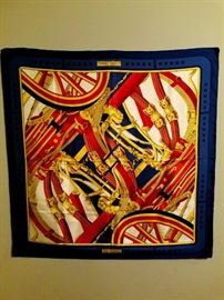 Vintage rare hermes silk scarf 1970's Rythmes by Cathy Latham Amazing