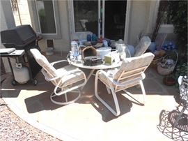 Patio Table and 4 Chairs - $35
