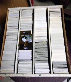 boxes and boxes of baseball cards--well over 1,000!     BASEMENT