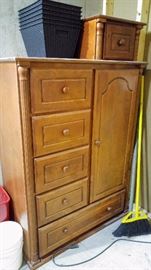 solid chest of drawers/wardrobe  (matching dresser available)     KIDS BEDROOM