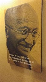 Gandhi art on canvas     HALLWAY
