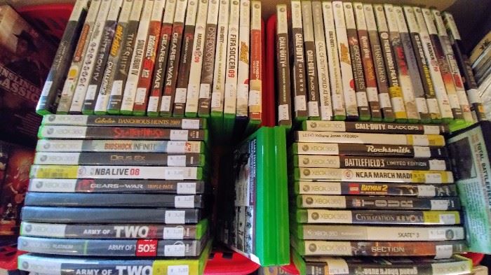 XBox 360 games     LIVING ROOM