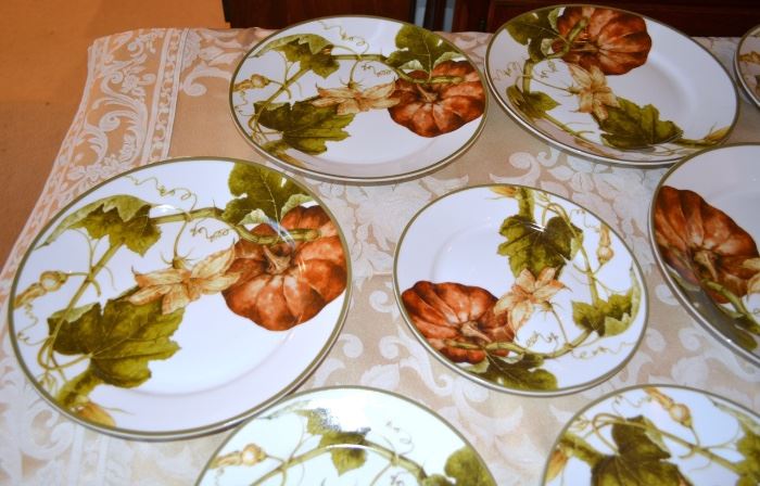 Botanical Pumpkin plates from Williams - Sonoma