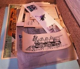 Vintage posters, signs, maps and photographs