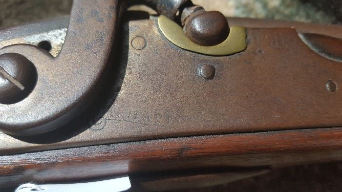 Antique N. Haven Flint Lock Rifle