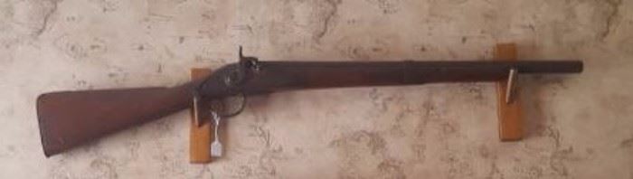 Antique N. Haven Flint Lock Rifle