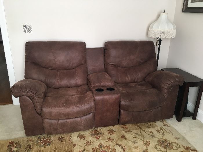 Ashley furniture reclining chair / sofa. Measures approximately 81" long. 