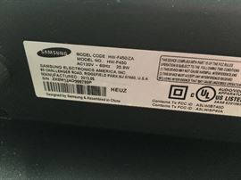 Samsung hw-f450 soundbar. We also have the subwoofer. 