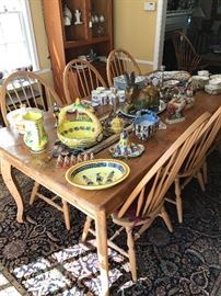 Pine Harvest Table with 8 Chairs