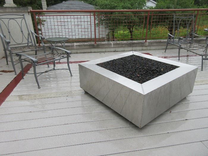  stainless steel gas fire pit