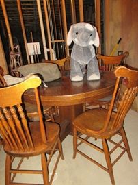 Antique Oak table and chairs