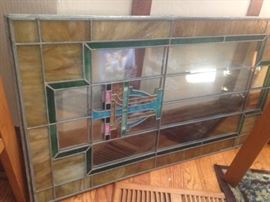 Pair of stained glass windows.  Fab!