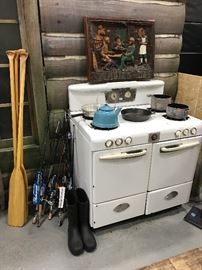 These Items to be Sold in Estate Sale Thu, 7.13 to Sat, 7.15 126 Antique Stove, Pots