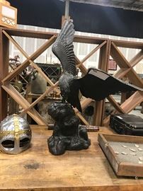 TO BE AUCTIONED 7.15.2017 Brass over Copper Eagle Sculpture