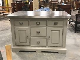 TO BE AUCTIONED 7.15.2017 Counter, Cabinet with SS Top
