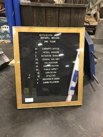 TO BE AUCTIONED 7.15.2017 Building Directory Westchester County