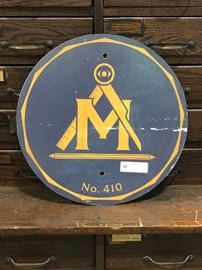 TO BE AUCTIONED 7.15.2017 Masonic Metal Emblem