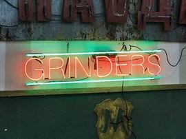 TO BE AUCTIONED 7.15.2017 Neon Sign Grinders
