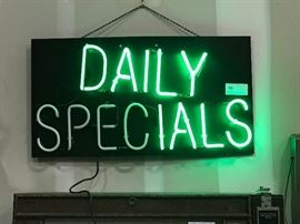 TO BE AUCTIONED 7.15.2017 Neon Sign, AS IS