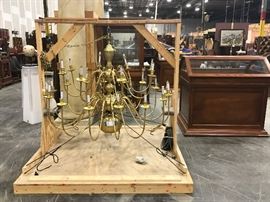 TO BE AUCTIONED 7.15.2017 Palace Size Brass Chandelier