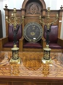 TO BE AUCTIONED 7.15.2017 Pr Candelabras, Brass