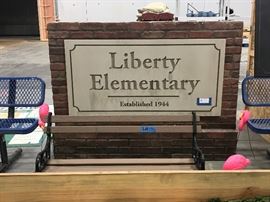 TO BE AUCTIONED 7.15.2017 Sign Liberty Elementary