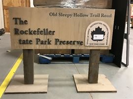 TO BE AUCTIONED 7.15.2017 Sign The Rockefeller State Park Preserve 