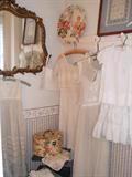 Antique clothing and mirror.