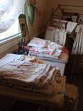 Some of the vintage linens.