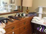 Cotant-Ball dresser with vintage clocks