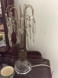 Mid Century Crystal Lamps