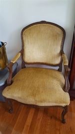 Victorian style Rose carved arm chair